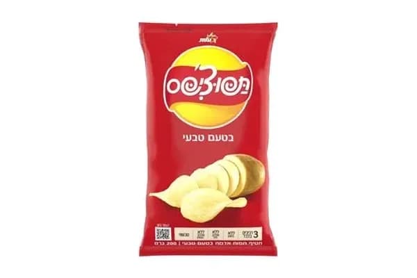 תפוצ'יפס טבעי 200 גרם