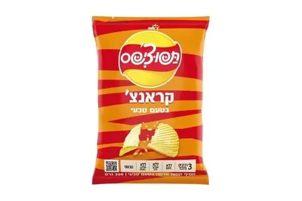 תפוצ'יפס קראנצ' טבעי 200 גרם